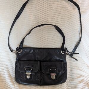 Black Leather Shoulder Bag